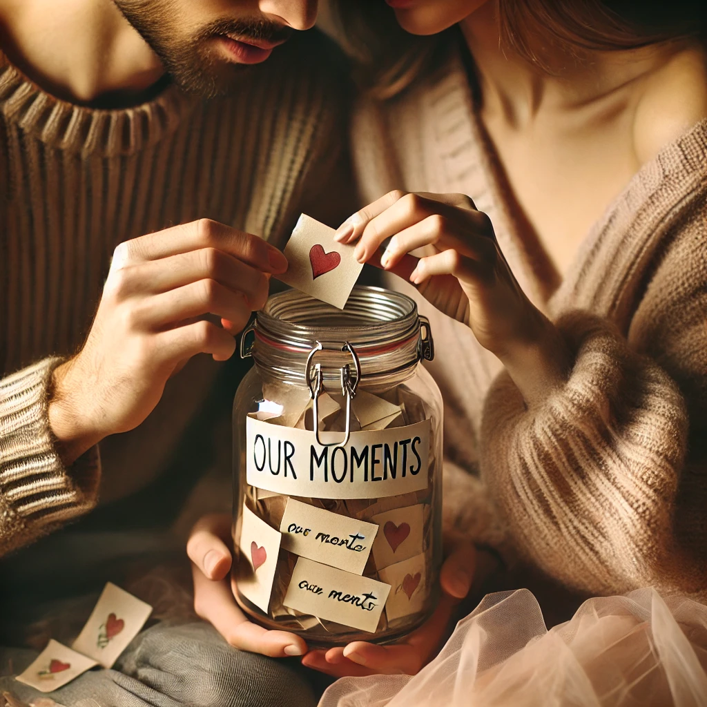 Pareja creando tradiciones juntos